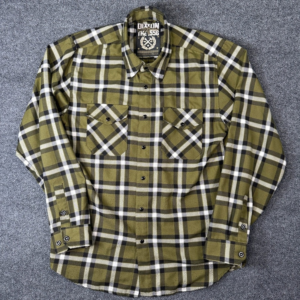 Lot x2 Dixxon Flannel Men's Size M Leatherneck & The .556 Plaid D-Tech Shirts - Picture 10 of 16